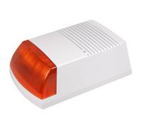 Sirena de Alarma Simulada Falsa con Diodos LED Intermitentes con Panel Solar