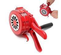 Sirena de manivela, carcasa de aluminio, alarma de manivela portátil, control manual, cuerno de ataque aéreo de 110 dB, sirena de mano, sirena de emergencia de autoprotección para fábricas, escuelas y