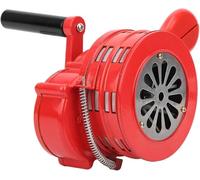 Sirena de Manivela Portátil Ruidosa Manual Alarma de Incendio Tornado Ataque Aéreo 120DB para Escuelas y Tropas