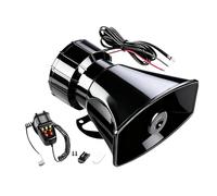 Sirena de policía de 7 tonos para coche, bocina de aire, bocina de coche con 120 dB, sirena de 12 V, altavoz con mando a distancia, bocina de coche, sistema de altavoces, para camiones, vehículos
