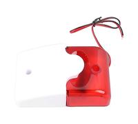 Sirena de Zumbador de Flash, Luz Intermitente Estroboscópica de Alarma con Cable 220V ABS Duradero Intermitente Fuerte Avanzado para Sistema de Seguridad para Estacionamientos