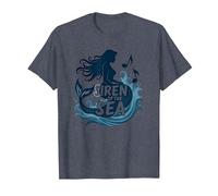 Sirena del mar: Encantadora melodía de Sirena Camiseta, Hombre, Azul Jaspeado, XXL