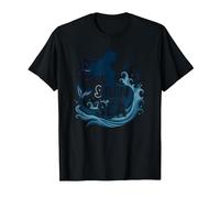 Sirena del mar: Encantadora melodía de Sirena Camiseta, Hombre, Negro, S