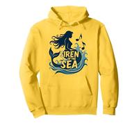 Sirena del mar: Encantadora melodía de Sirena Sudadera con Capucha, Unisex para Adultos, Limón, XL