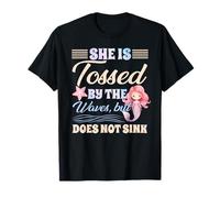 Sirena divertida que es arrojada por la ola pero no se hunde Camiseta