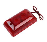 Sirena estroboscópica de Alarma con Cable, luz estroboscópica de Alarma Sonora, ABS Estable, Ahorro de energía para Alarma de Seguridad