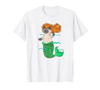 Sirena-Gato para los Amantes de los Gatos y el océano Camiseta