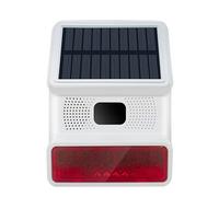 Sirena Solar inalámbrica HXA523 Compatible con el Sistema de Alarma inalámbrico HUXGO | Alarm Sirene Smart Home con Panel Solar, Resistente a la Intemperie de 100 dB