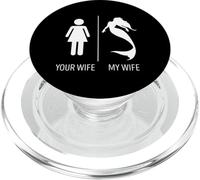 Sirena Su Esposa Mi Sirena Esposa Clamshell Vida Marina PopSockets PopGrip para MagSafe