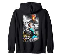 Sirena y Volcán Sudadera con Capucha