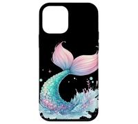 Sirenas pastel de ensueño cola de sirena nadando océano playa diversión Carcasa para iPhone 12 mini