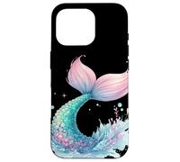 Sirenas pastel de ensueño cola de sirena nadando océano playa diversión Carcasa para iPhone 16 Pro