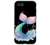 Sirenas pastel de ensueño cola de sirena nadando océano playa diversión Carcasa para iPhone SE (2020) / 7 / 8