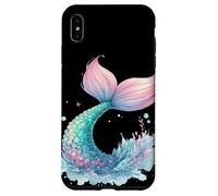 Sirenas pastel de ensueño cola de sirena nadando océano playa diversión Carcasa para iPhone XS Max