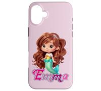 Sirenas pequeñas con el nombre Emma Carcasa para iPhone 16 Plus