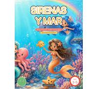 Sirenas y Mar: Bilingual Spanish English Activity Book for Kids - Trace Letters A-Z + Ñ, Numbers, Colors & Coloring (Ages 3-5) (Aprendemos Español - Bilingual Spanish-English Activity Books)