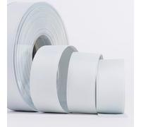 Sirene SRL - Cinta decorativa de doble raso mate de 25 mm de grosor suave al tacto - Para bomboneras y paquetes de regalo - Fabricado en Italia - Bobinas de 20 metros (gris perla)