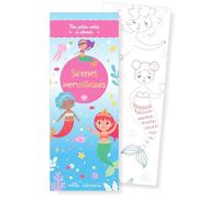Sirènes merveilleuses - Mes petites cartes à colorier: 35 illustrations à personnaliser