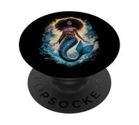 Sirenita Negra PopSockets PopGrip Adhesivo
