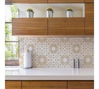 Sirface Peel & Stick Vinyl Tiles - MARRAKECH - Pack of 24: Easy DIY Installation - Home Décor Decals - Durable & Stylish Coverings (SAND, 20CM)