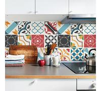 Sirface Peel & Stick Vinyl Tiles - TILE MIX - Pack of 24: Easy DIY Installation - Home Décor Decals - Durable & Stylish Coverings (SPANISH MEDITERRANEAN, 15 CM)