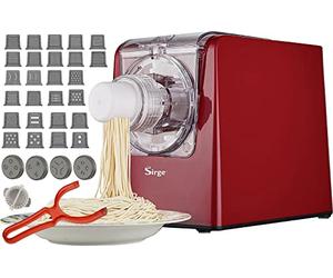 Sirge Pastamag30 - Máquina para hacer pasta de 300 W - 30 discos - hasta 900 g de pasta - Extrusión vertical y horizontal - Incluye accesorios para raviolones de regalo
