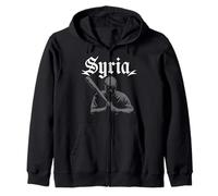 Siria Gift Flag Siria Vintage Siria Damasco Sudadera con Capucha