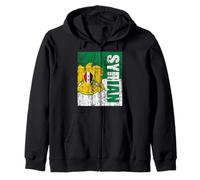 Siria Gift Flag Siria Vintage Siria Damasco Sudadera con Capucha