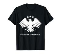 Siria Libertad Águila Árabe Identidad Visual Nacional Blanco Camiseta