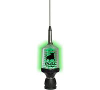 Sirio Antenas Bull 5000 Coax Antena CB de vehículos, Inoxidable/Verde/Negro