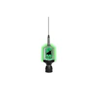 SIRIO antenne Bull Trucker 5000 LED, Antena CB de vehículo, frecuencia 27-30 MHz, Potencia máxima 5000 vatios (Icas), lápiz Inoxidable, Altura 1.665 m, Cable 4 m Incluido, Inoxidable/Verde/Negro