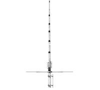 Sirio Antenne New Tornado, Antena CB Fija 5/8 λ Ground Plane, frecuencia 27-30 MHz, Ganancia 3,35 dBi, Potencia máxima 3000 vatios (CW) Short Time, Altura 7,23 m, de Aluminio con radiales