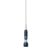 Sirio Antenne Turbo 2000 Blue Line, Antena CB de vehículo, frecuencia 27 - 28,5 MHz, Potencia máxima 1000 W (CW) Short Time, lápiz Inoxidable, inclinable 90°, Altura 1,45 m, Cable de 4 m Incluido
