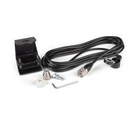 Sirio KF Gutter Mount Kit 3/8 - Soporte para canalón para antenas móviles con cable coaxial RG58 de 4 m y PL-259, zamak, aprox. 280 g, orificio de montaje de 16 mm de diámetro, color negro