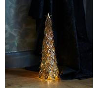 Sirius Árbol decorativo LED Kirstine, dorado, altura 43 cm