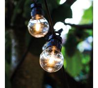 Sirius Cadena de luces LED Lucas, kit básico transparente, 10 luces, solar/enchufable