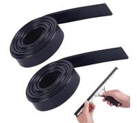 SIRLOMU 2 piezas goma de repuesto suave recortable, limpiacristales de silicona, goma de repuesto para ventanas, doble cristal y rasqueta limpiacristales (105 cm)