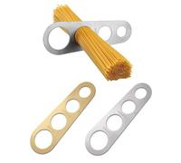 SIRLOMU 2 Piezas Medidor de Espaguetis de Acero Inoxidable, Porcionador de Espaguetis, Utensilio de Cocina (con 4 Agujeros)