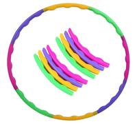 SIRLOMU 8 Secciones Aro Hula Hoop para Niños, Aro de Gimnasia y Fitness Desmontable, Aro de Gimnasia, Aro para Niños (colorido) para Entrenamiento, Deporte y Juego