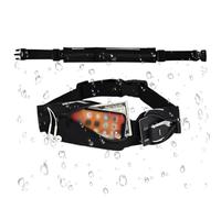 SIRLOMU Paquete de 1 Riñonera Impermeable con Banda Elástica Ajustable, para Deportes y Correr Mujeres y Hombres, Running Belt Porta Móvil, Viajar, Trotar, al Aire Libre