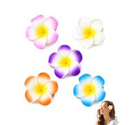 SIRLOMU Pinzas de Flores para el Pelo, 6 Uds Flor Flamenca en Espuma EVA, 6 Colores. Cierre Firme que No Resbala ni Marca el Cabello. Ligeras y Cómodas para Verano, Playa o Bodas