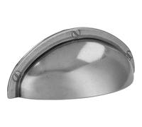 SIRO Tirador para muebles Horn-Bad-Meinberg, moderno, fundido a presión, color plateado envejecido, 85 mm x 26 mm x 31 mm, LA 64 mm, 1760-85ZN29