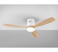 SIROCO-VENTILADOR BLANCO MADERA DIMABLE