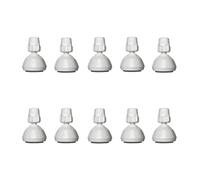 Siroflex Alcachofa de Ducha Fija 10 Unidades 2760/10, Polipropileno Resistente, Sin Partes Metálicas Expuestas, Conexión Universal 1/2", Chorro Amplio, Uso Frecuente, Made in Italy
