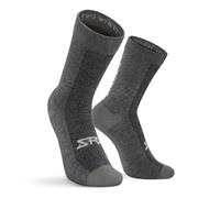SIROKO - Calcetines de Ciclismo de Lana Merino SRX Maloja - M-L - Gris/Gris plata
