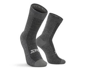 SIROKO - Calcetines de Ciclismo de Lana Merino SRX Maloja - M-L - Gris/Gris plata