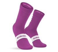 SIROKO Calcetines para ciclismo S1 Fucsia Barillete Morado S