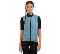 SIROKO - Chaleco Cortavientos de Ciclismo para Mujer V1-W Manghen - M - Azul acero