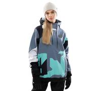 SIROKO - Chaqueta de Nieve para Mujer W1-W Ushuaia - XXS - Turquesa/Gris