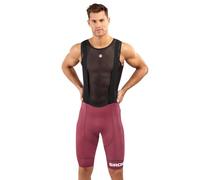 SIROKO - Culotte Ciclismo Bx Bionaz - L - Burdeos/Negro